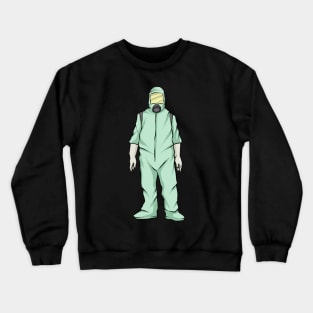 Hazmat Suit Radiation Zombie Disease Outbreak Crewneck Sweatshirt